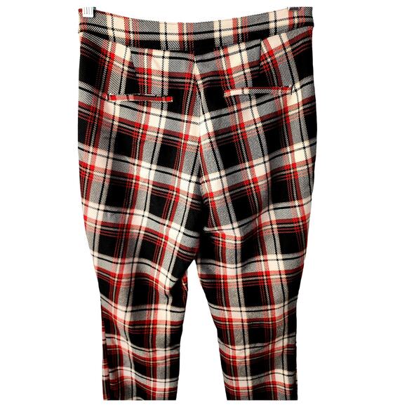 H&M Women's Plaid High Rise Ankle Pants Size 6 - Picture 3 of 7